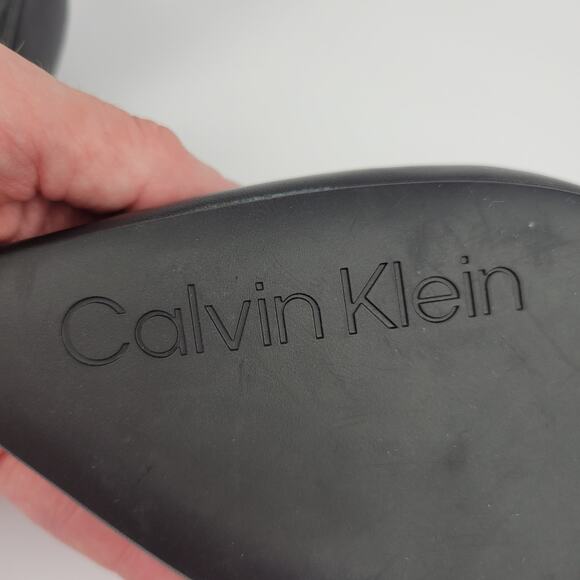 Calvin Klein Dainty2 Slingback Pointy Toe Pumps Black Size 8 - Picture 11 of 12